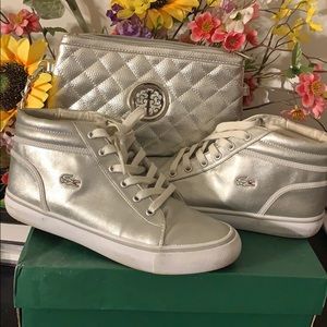 Lacoste Sneakers and Purse Combo